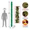 9’ x 10" Pre-lit "Feel-Real" Artificial Christmas Colonial Garland with Berries, Cones and 50 Clear Lights